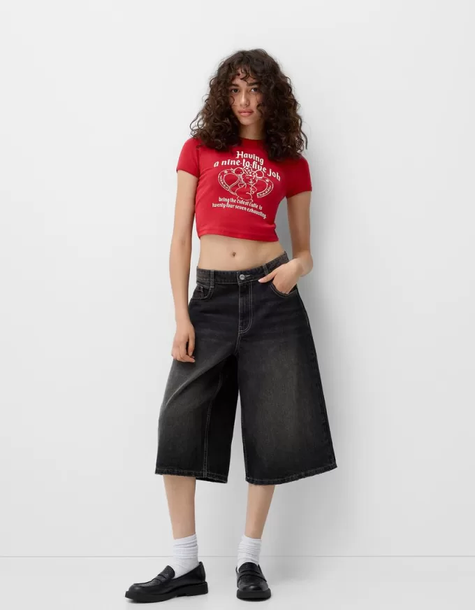 T-shirt a manica corta con stampa