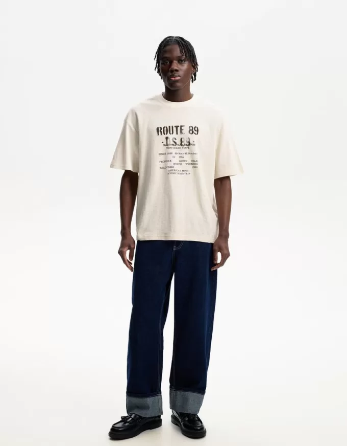 T-shirt a manica corta con stampa