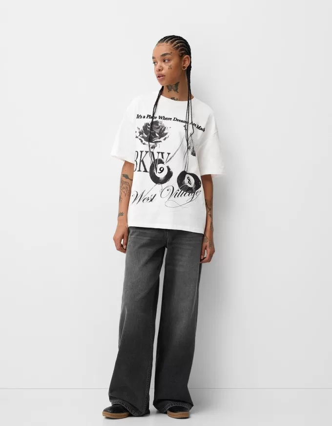 T-shirt a manica corta con stampa