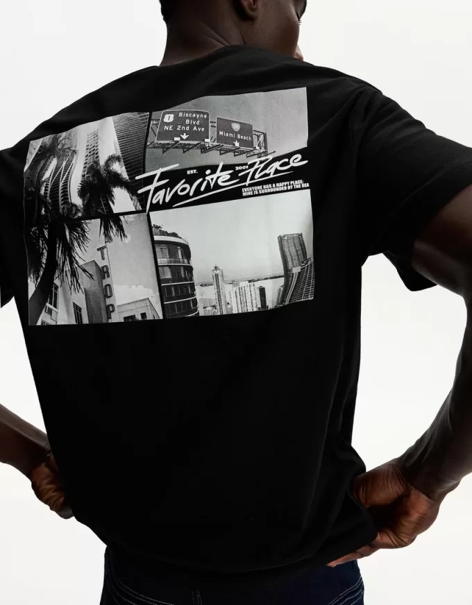 T-shirt a manica corta con stampa