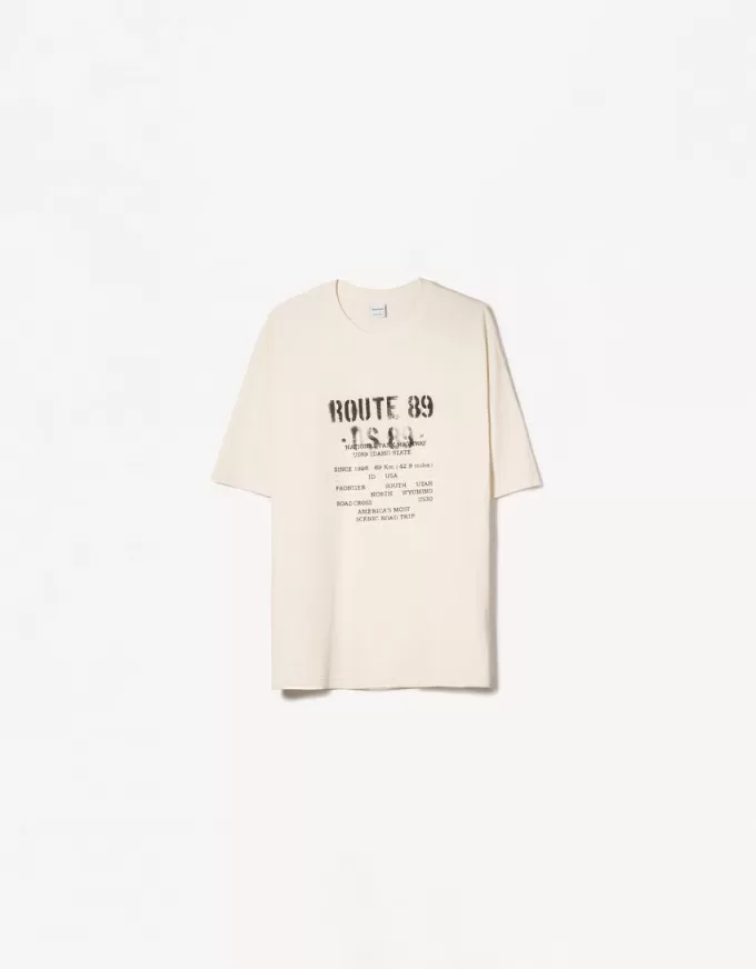 T-shirt a manica corta con stampa