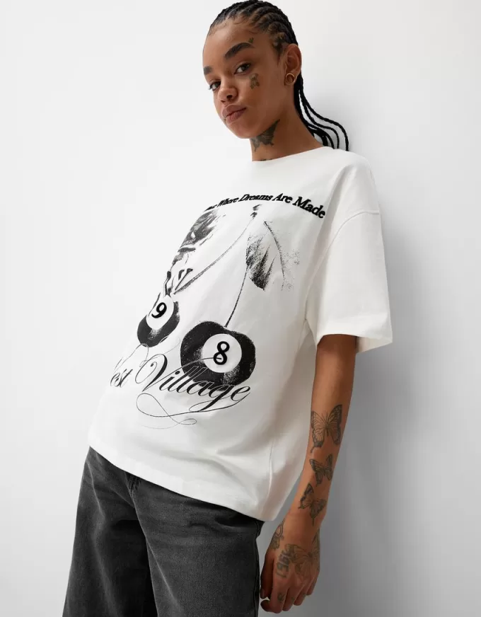 T-shirt a manica corta con stampa