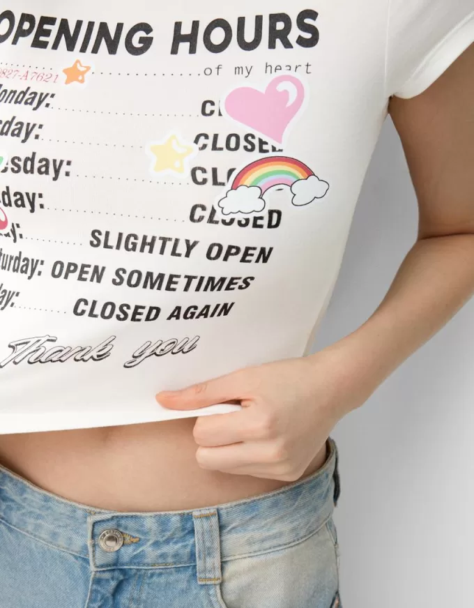 T-shirt a manica corta con stampa