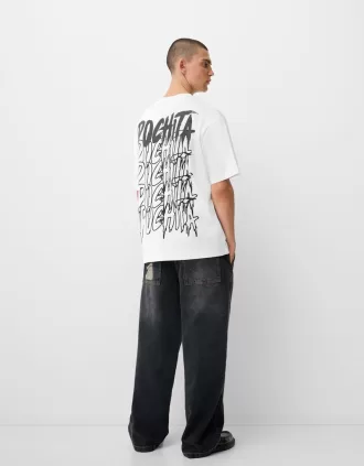 T-shirt a manica corta con stampa Chainsaw Man