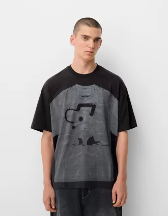 T-shirt a manica corta con stampa Chainsaw Man