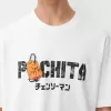 T-shirt a manica corta con stampa Chainsaw Man