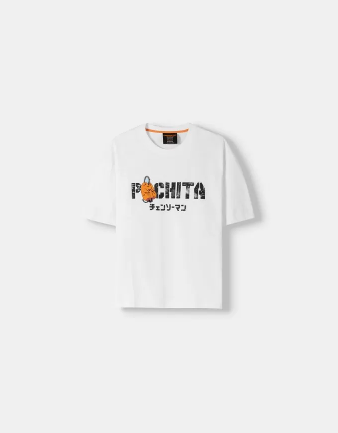 T-shirt a manica corta con stampa Chainsaw Man