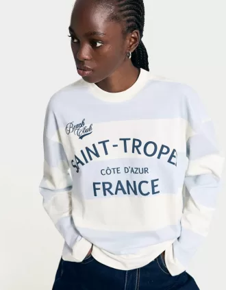 T-shirt a manica lunga con stampa