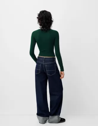 T-shirt a manica lunga con stampa