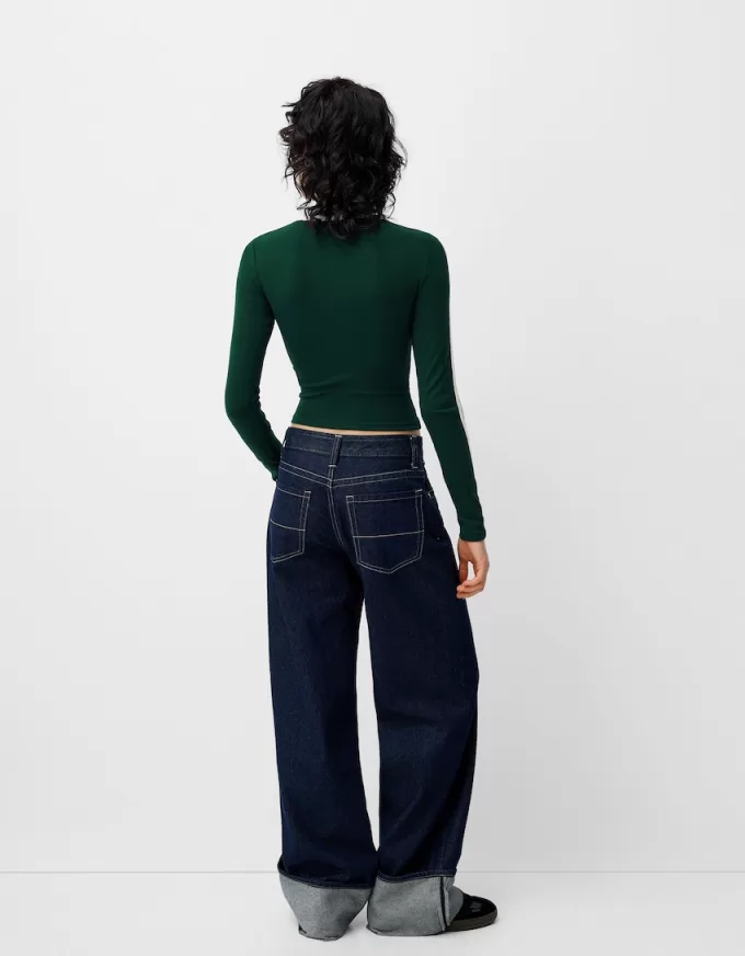 T-shirt a manica lunga con stampa