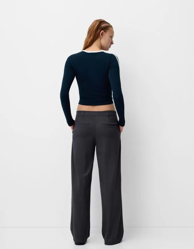 T-shirt a manica lunga con stampa