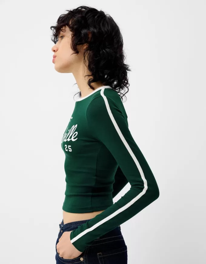 T-shirt a manica lunga con stampa