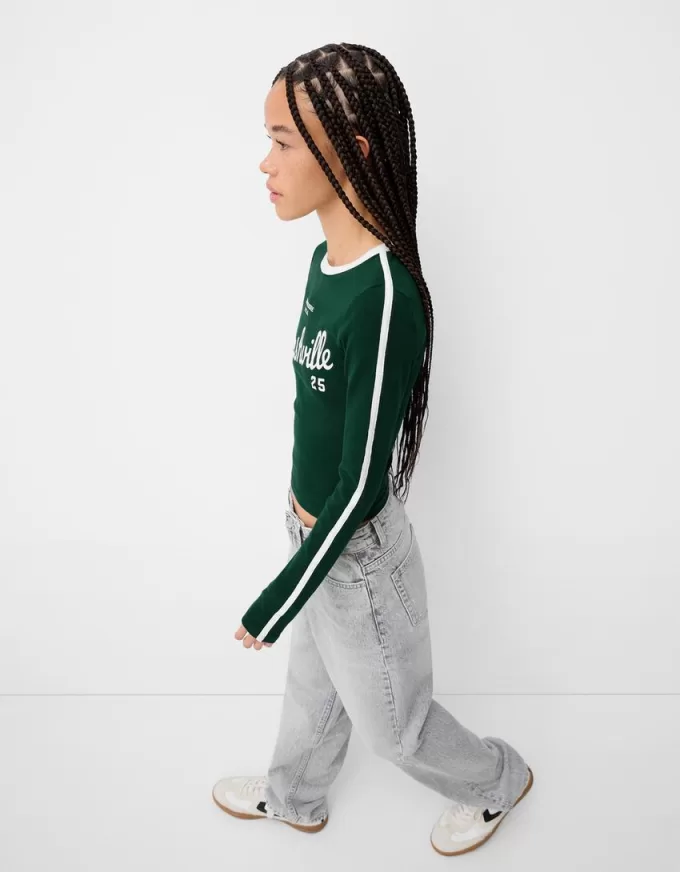 T-shirt a manica lunga con stampa