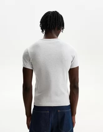 T-shirt a maniche corte a costine