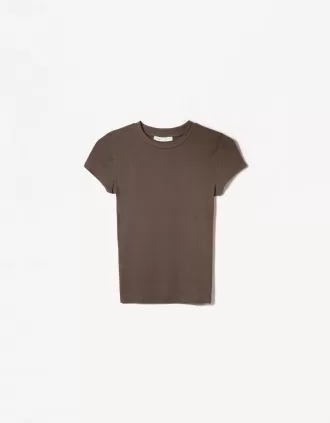 T-shirt a maniche corte con scollo rotondo