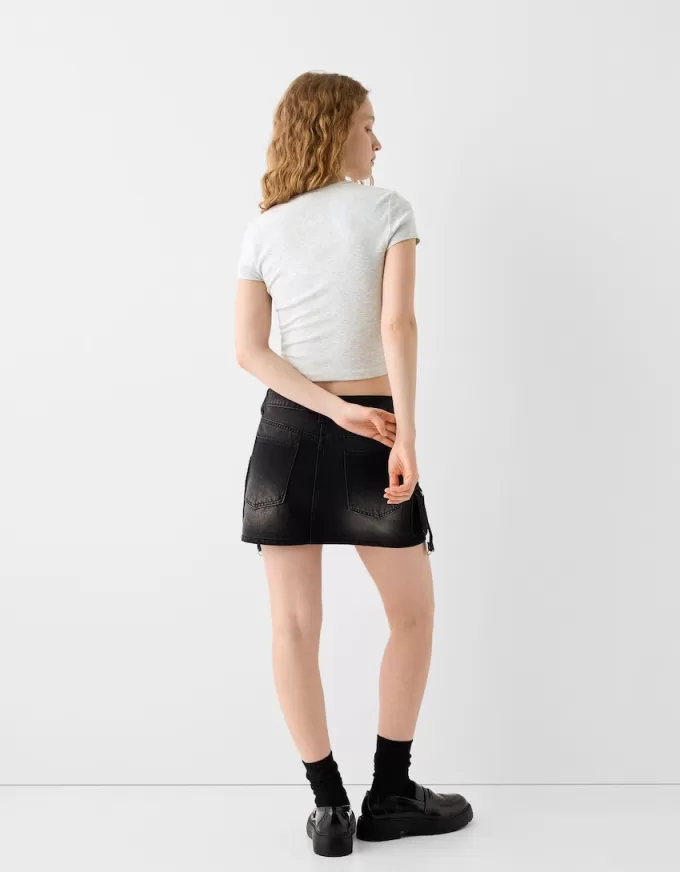 T-shirt a maniche corte con scollo rotondo