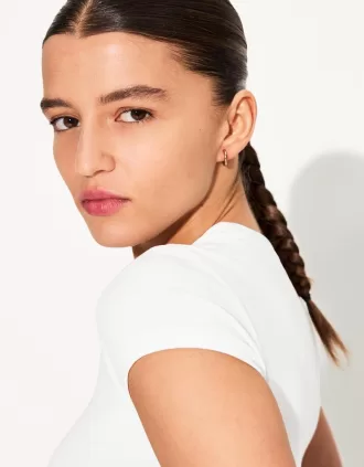 T-shirt a maniche corte con scollo rotondo