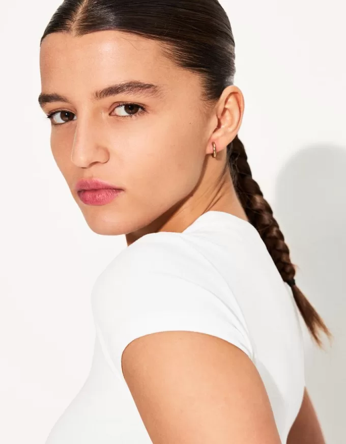 T-shirt a maniche corte con scollo rotondo