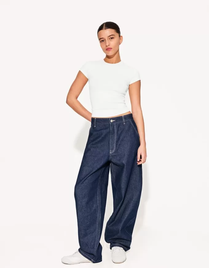 T-shirt a maniche corte con scollo rotondo