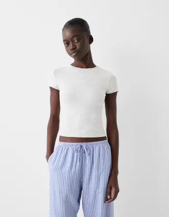 T-shirt a maniche corte con scollo rotondo
