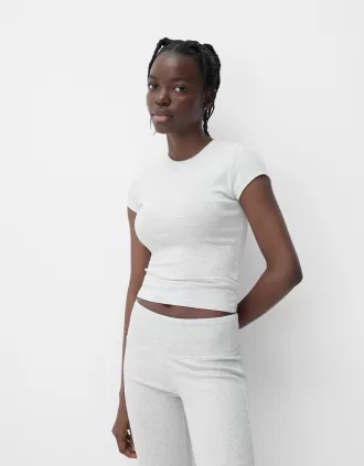 T-shirt a maniche corte con scollo rotondo