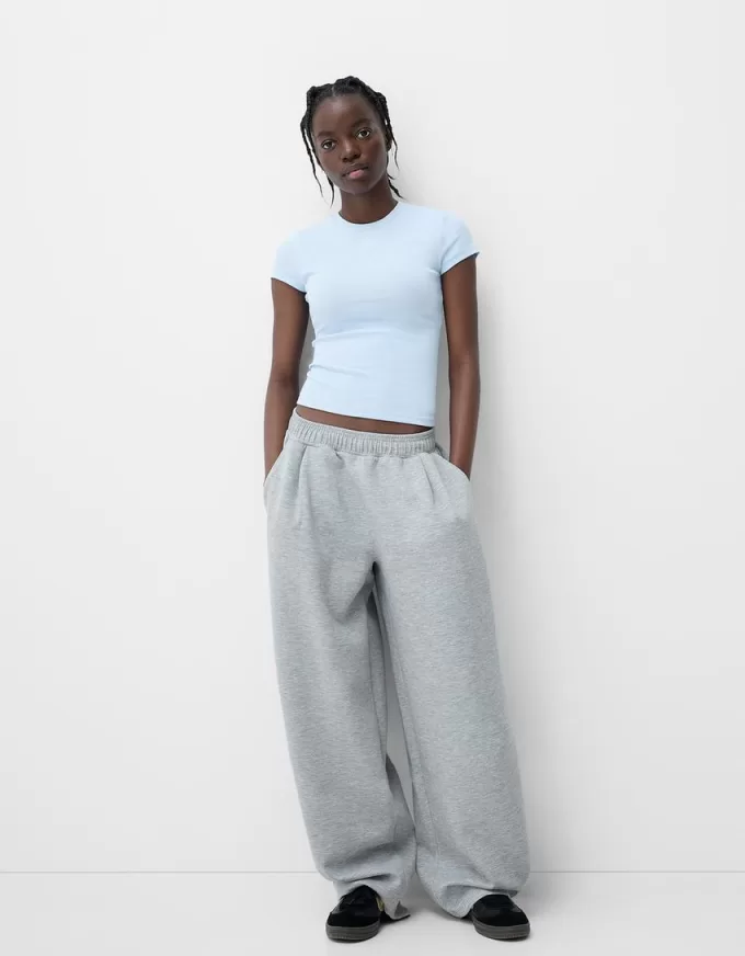 T-shirt a maniche corte con scollo rotondo