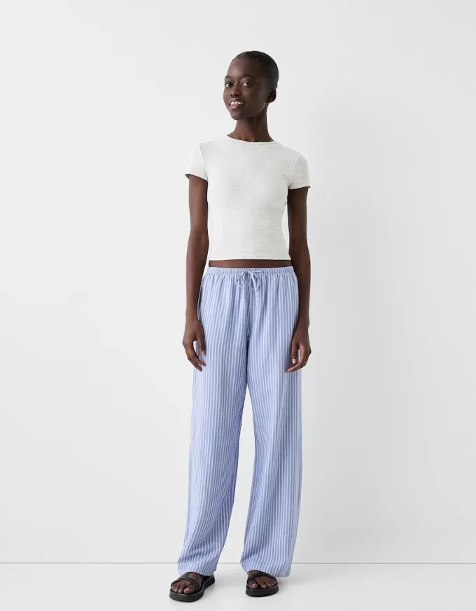 T-shirt a maniche corte con scollo rotondo