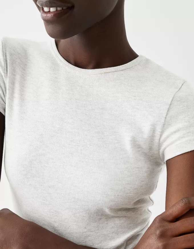 T-shirt a maniche corte con scollo rotondo