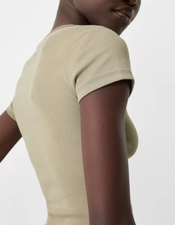 T-shirt a maniche corte con scollo rotondo