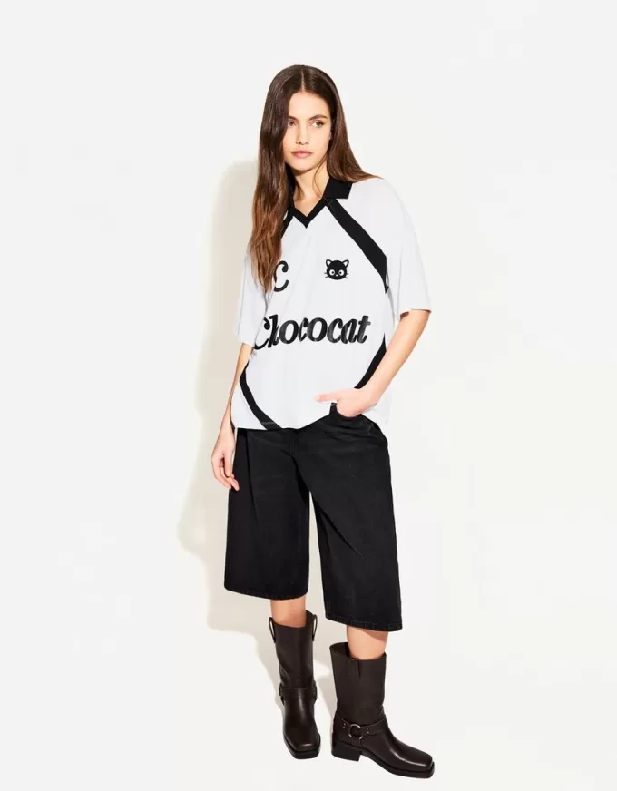 T-shirt a maniche corte con stampa Chococat