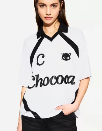 T-shirt a maniche corte con stampa Chococat