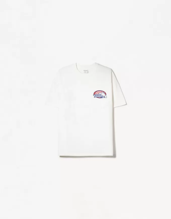 T-shirt a maniche corte con stampa Cinnamoroll