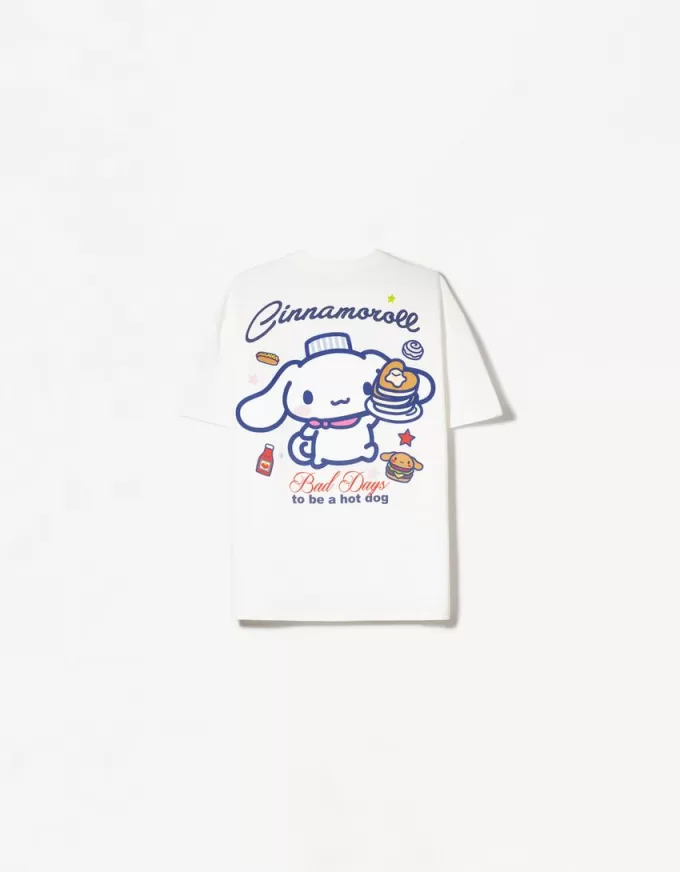 T-shirt a maniche corte con stampa Cinnamoroll