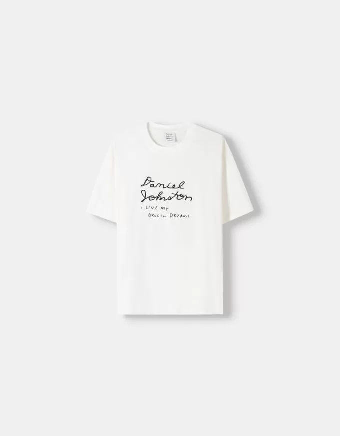 T-shirt a maniche corte con stampa Daniel Johnston