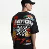 T-shirt a maniche corte con stampa Nascar