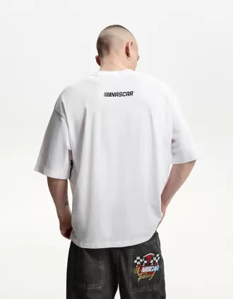 T-shirt a maniche corte con stampa Nascar