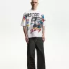 T-shirt a maniche corte con stampa Nascar