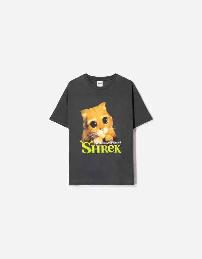 T-shirt a maniche corte con stampa Shrek
