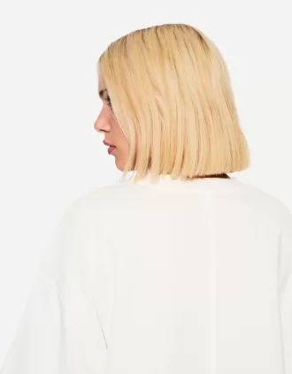 T-shirt a maniche corte dalla vestibilità squadrata in cotone pesante