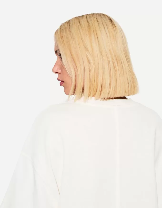 T-shirt a maniche corte dalla vestibilità squadrata in cotone pesante