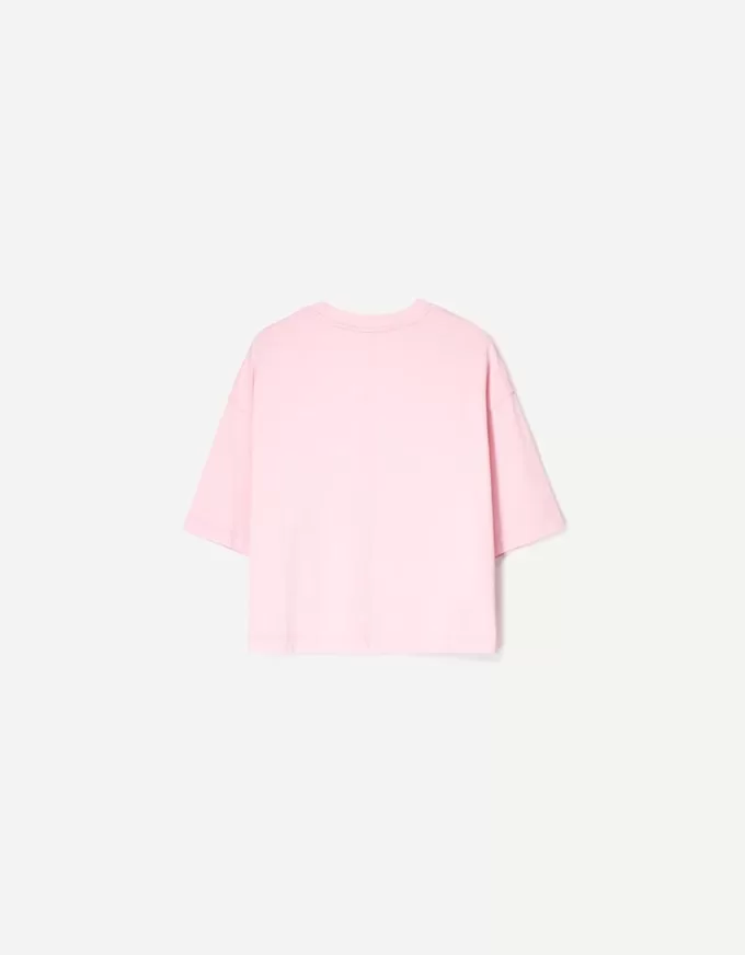 T-shirt a maniche corte dalla vestibilità squadrata in cotone pesante