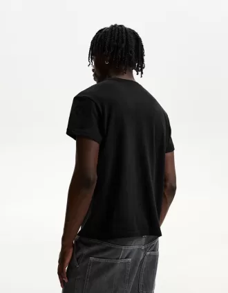 T-shirt a maniche corte effetto fiammato