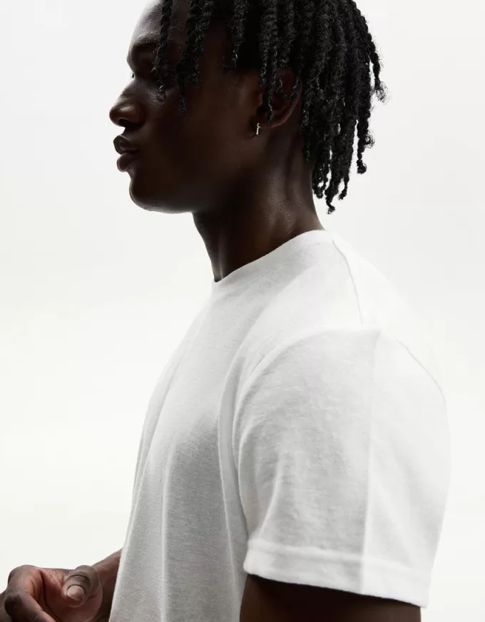 T-shirt a maniche corte effetto fiammato