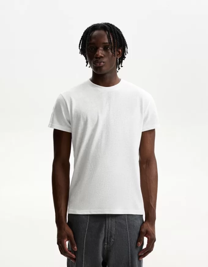 T-shirt a maniche corte effetto fiammato