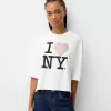 T-shirt a maniche lunghe I Love New York