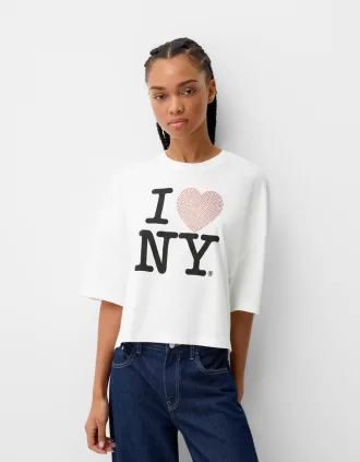 T-shirt a maniche lunghe I Love New York