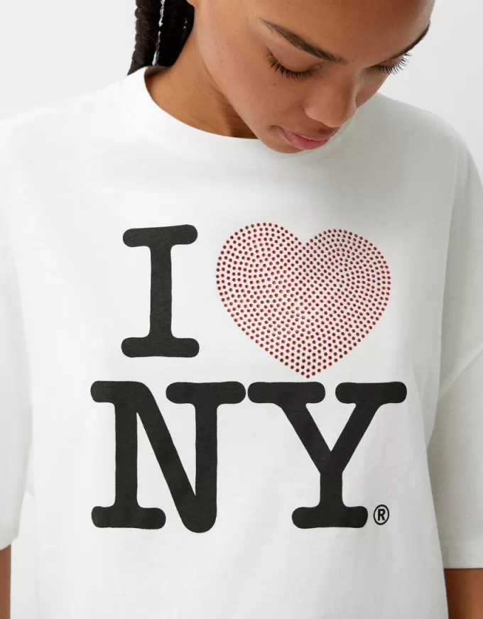 T-shirt a maniche lunghe I Love New York