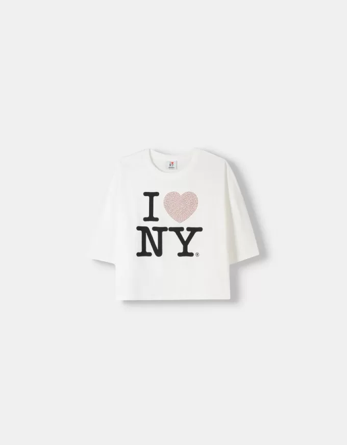T-shirt a maniche lunghe I Love New York