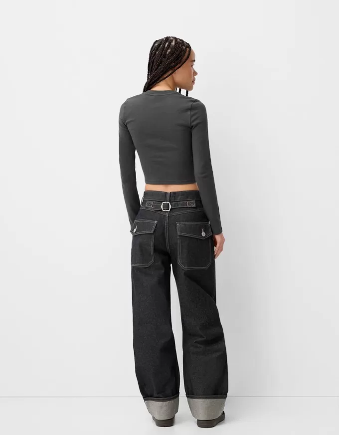 T-shirt a maniche lunghe con stampa Cinnamoroll