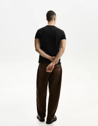 T-shirt arrotolata a maniche corte ricamata